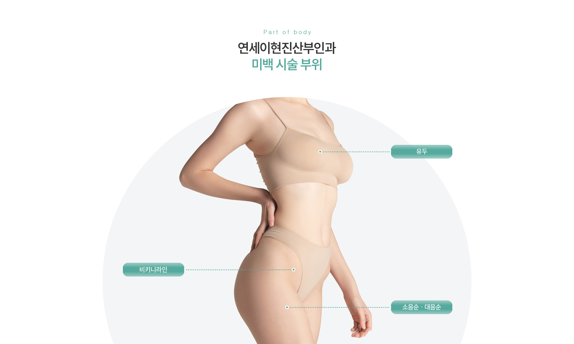 미백클리닉 시술부위